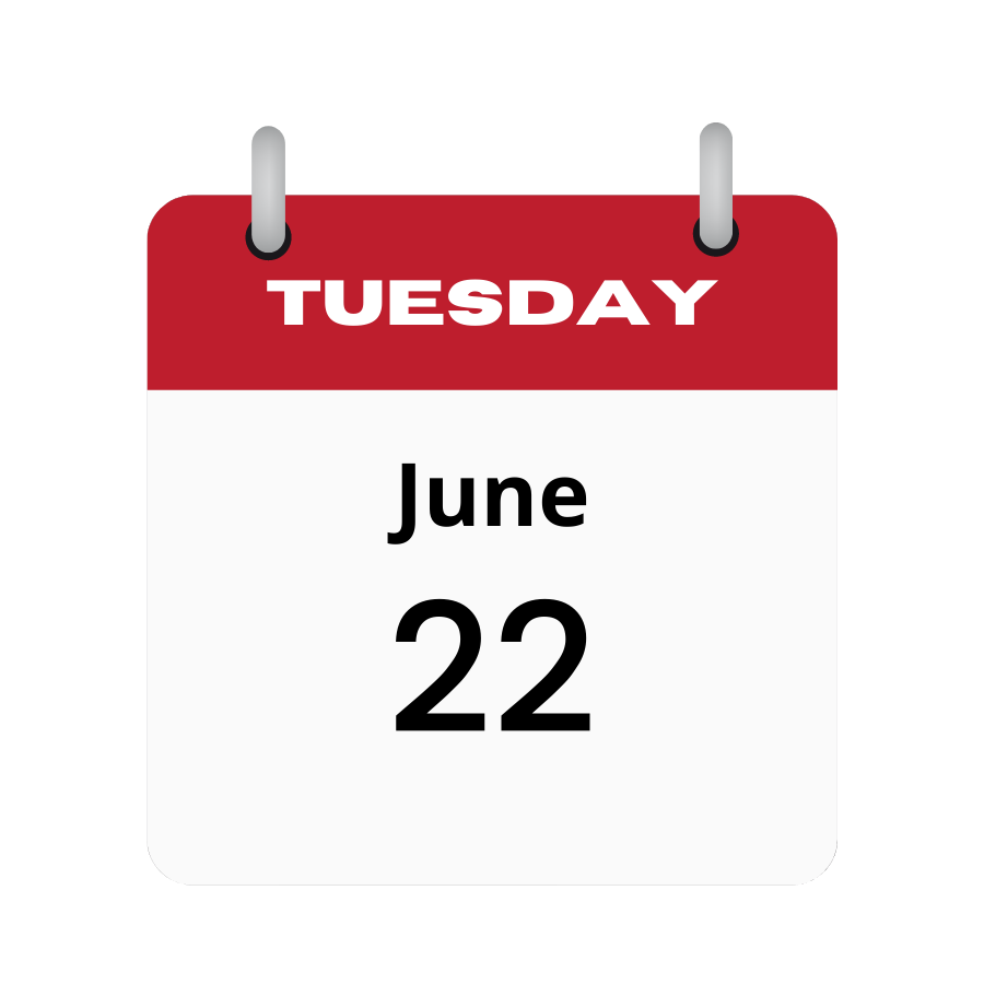 Tuesday June 22